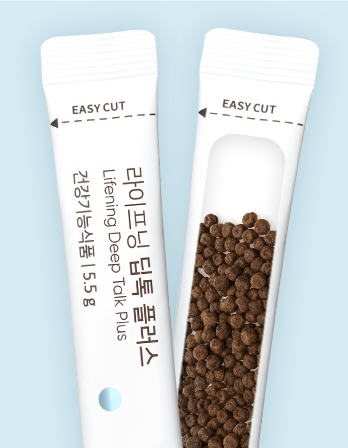 Two white packages with brown contents on a light blue background - Riman Australia