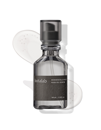 Botalab Deserticola Plus serum – hydrating hair oil in sleek bottle
