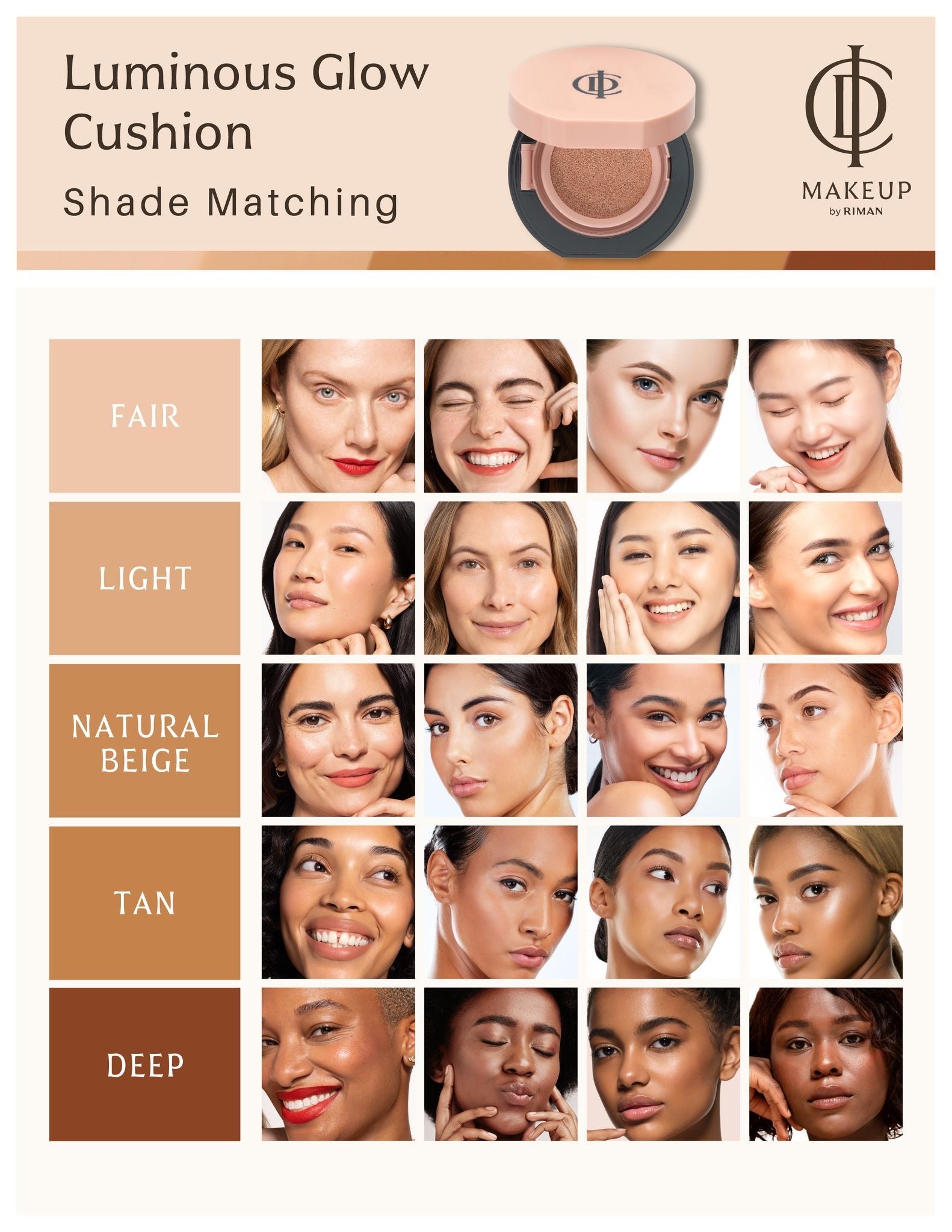 ICD BEAUTY Luminous Moist Cushion SPF50+PA- - Glo with riman aus - ICD - Riman